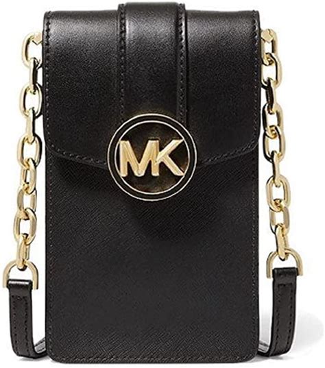 michael kors signature leather phone small crossbody|Carmen Small Phone Crossbody Bag .